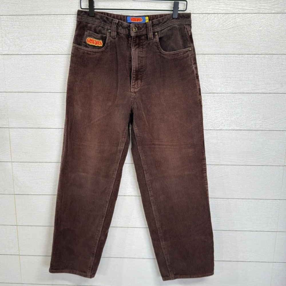 Empyre Relax Brown Corduroy Pants Sz 28 Straight Leg 90s Skate Y2K Streetwear